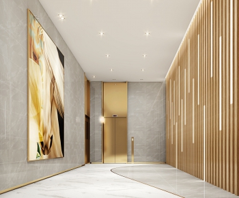 Modern Corridor/elevator Hall-ID:283382733