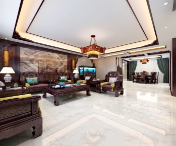 Chinese Style A Living Room-ID:171439347