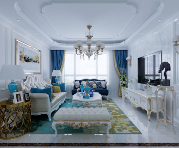 European Style A Living Room-ID:844094421