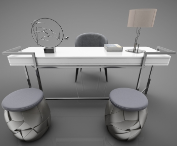 Modern Computer Desk And Chair-ID:645670891