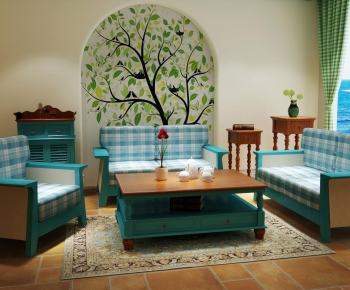 Mediterranean Style A Sofa For Two-ID:457172693