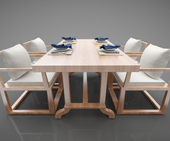New Chinese Style Dining Table And Chairs-ID:868347278