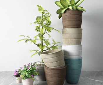 Modern Potted Green Plant-ID:527435272