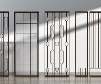 Modern Glass Screen Partition-ID:964557652