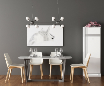 Nordic Style Dining Table And Chairs-ID:151829637