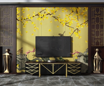 New Chinese Style TV Cabinet-ID:284390996