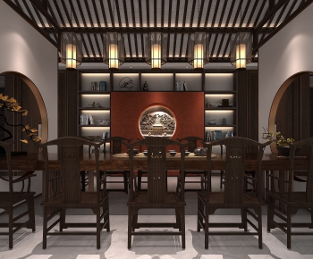 New Chinese Style Tea House-ID:632238924