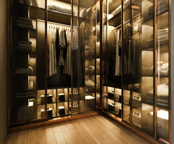 Modern Clothes Storage Area-ID:158552282