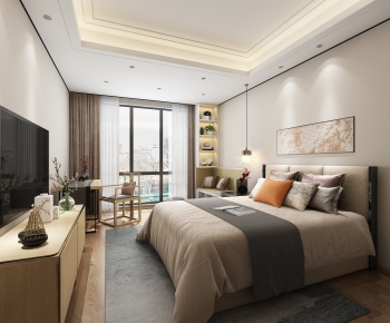 New Chinese Style Bedroom-ID:290503738