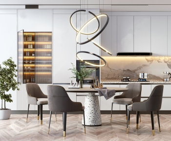 Modern Dining Table And Chairs-ID:921479331