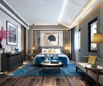 New Chinese Style Bedroom-ID:408758385