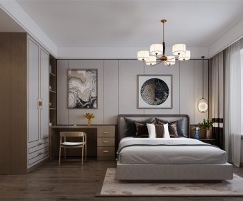 New Chinese Style Bedroom-ID:522180153