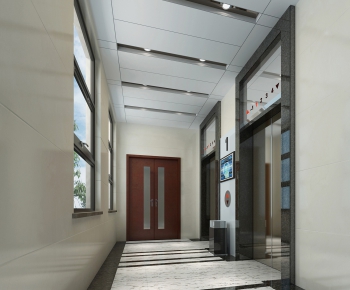 Modern Office Elevator Hall-ID:264490138