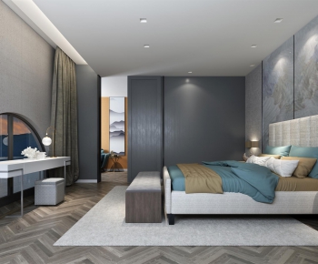 New Chinese Style Bedroom-ID:552292465