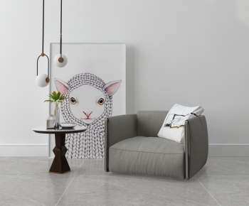 Nordic Style Single Sofa-ID:906401517
