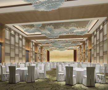 New Chinese Style Banquet Hall-ID:676866946