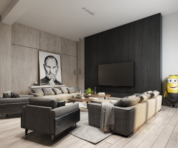Modern A Living Room-ID:155287915