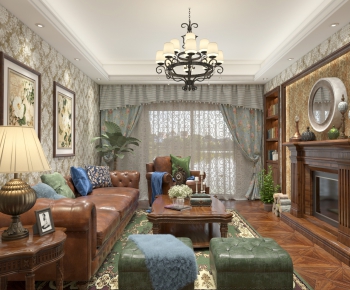 American Style A Living Room-ID:890854889