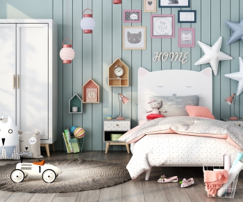 Nordic Style Child's Bed-ID:419324643
