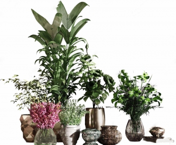 Modern Potted Green Plant-ID:686953617