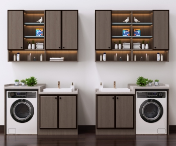 Modern Laundry Cabinet-ID:877978351