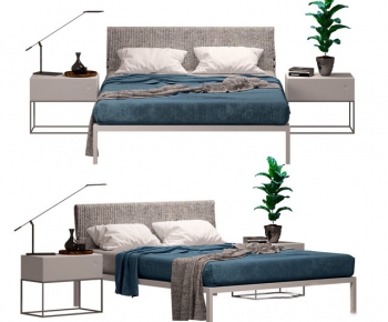 Modern Double Bed-ID:272190243