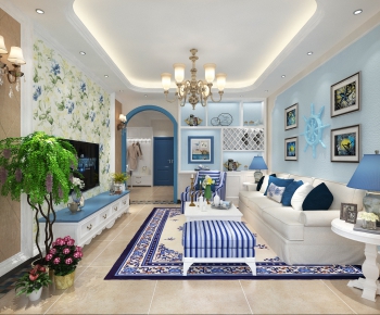 Mediterranean Style A Living Room-ID:271619224