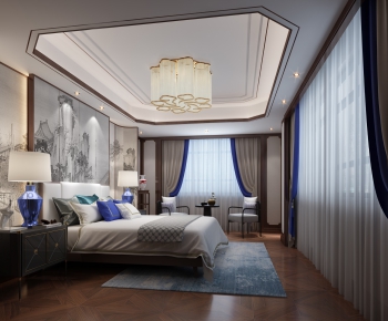 New Chinese Style Bedroom-ID:977602164