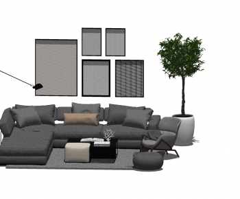 Modern Sofa Combination-ID:590407448