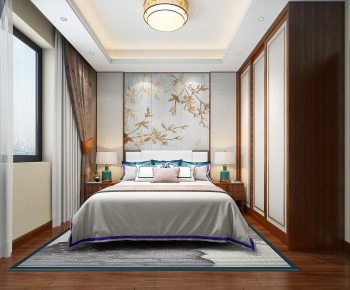 New Chinese Style Bedroom-ID:862788112