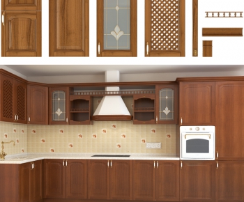 European Style Kitchen Cabinet-ID:332301229