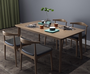 New Chinese Style Dining Table And Chairs-ID:278692682