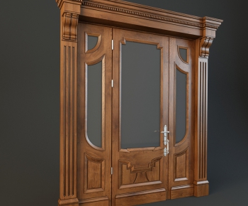 European Style Solid Wood Door-ID:508252746