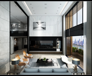 Modern A Living Room-ID:123938241