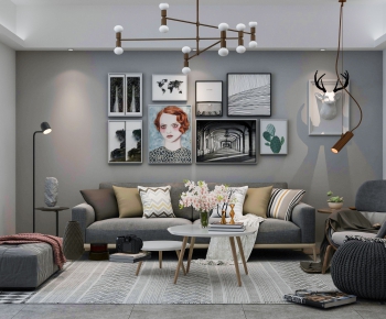 Nordic Style A Living Room-ID:233492882