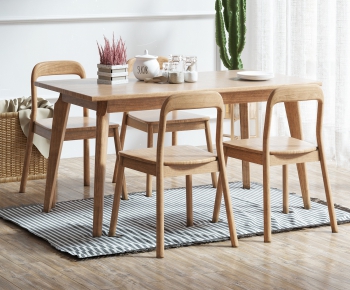 Nordic Style Dining Table And Chairs-ID:375705847