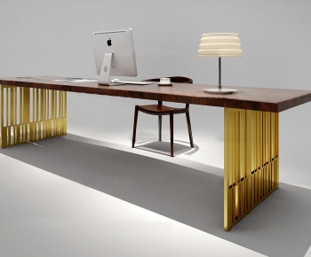 Modern Computer Desk And Chair-ID:758568138