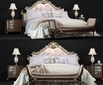 Modern Double Bed-ID:708653949