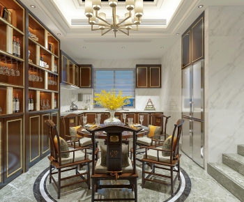 New Chinese Style Dining Room-ID:558248446