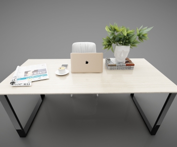 Modern Computer Desk And Chair-ID:869461341