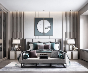 New Chinese Style Bedroom-ID:334175581