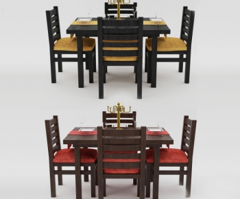 Modern Dining Table And Chairs-ID:714289938
