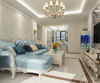 European Style A Living Room-ID:580530699