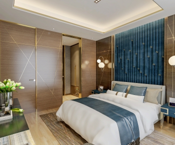 New Chinese Style Bedroom-ID:111334787