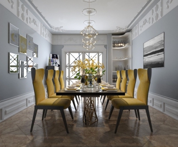 Simple European Style Dining Room-ID:900260828