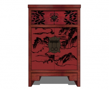 New Chinese Style Decorative Cabinet-ID:298202437