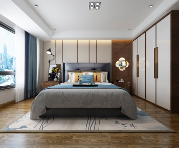 New Chinese Style Bedroom-ID:636311124