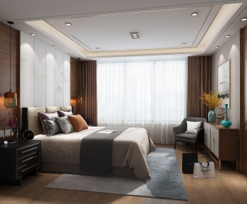 New Chinese Style Bedroom-ID:217891119