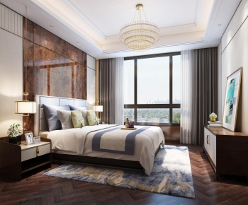 New Chinese Style Bedroom-ID:108241256