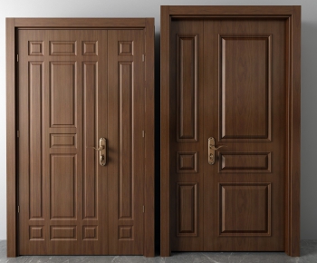 Modern Unequal Double Door-ID:438560847